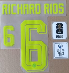 Set Richard Rios Colombia visitante WC 2026