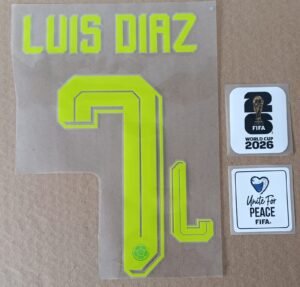 Set Luis Diaz Colombia visitante WC 2026