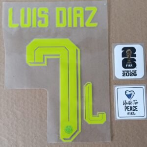 Set Luis Diaz Colombia visitante WC 2026